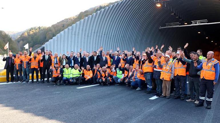 Bolu Dağı Tüneli 90 metre uzatıldı, açılışı Bakan Uraloğlu yaptı
