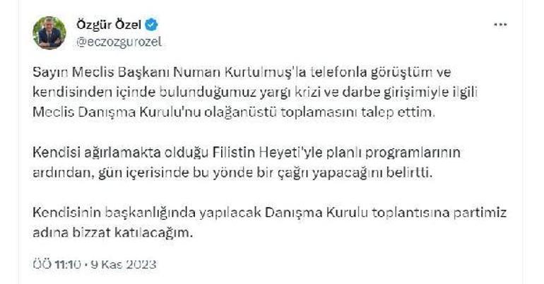 Özelden Kurtulmuşa telefon