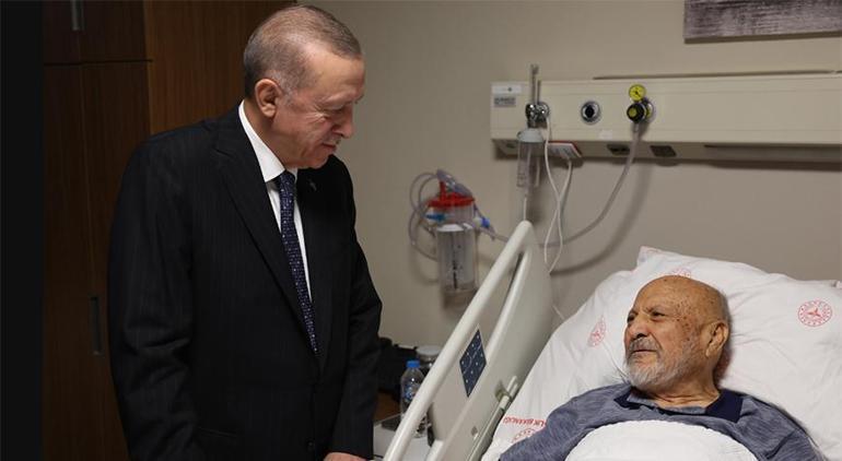 Cumhurbaşkanı Erdoğan Hasan Aksayı hastanede ziyaret etti