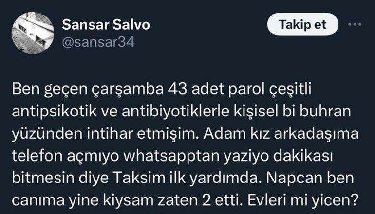 Rapçi Sansar Salvo: 43 farklı ilaçla intihara teşebbüs ettim