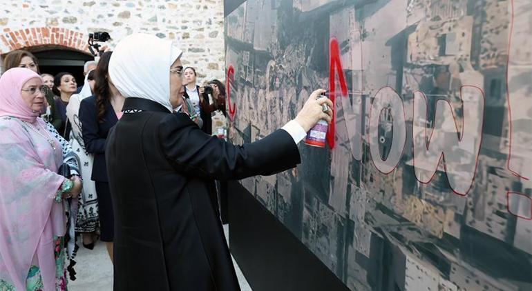 Emine Erdoğan: Şehit olan Filistinli kardeşlerimizin hakikat mücadelesini daima hatırlayacağız