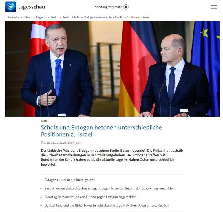 Alman medyası: Erdoğan esti gürledi