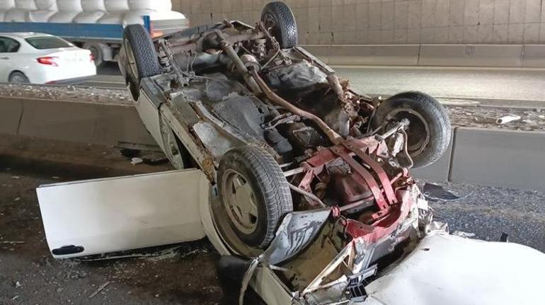 Ankarada zincirleme kaza 14 araç karıştı, 7 yaralı var