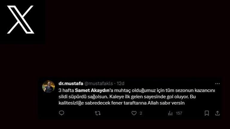 Can Keleşten bir ilk Fenerbahçe taraftarlarından Samet Akaydina tepki
