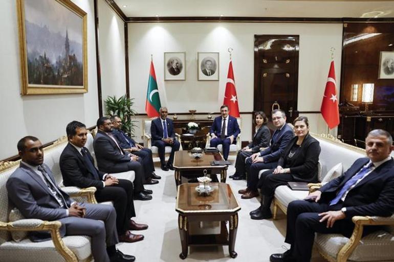 Cumhurbaşkanı Yardımcısı Yılmaz, Maldivler Cumhurbaşkanı ile görüştü