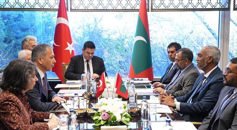 Bakan Yerlikaya Maldivler Cumhurbaşkanı ile görüştü