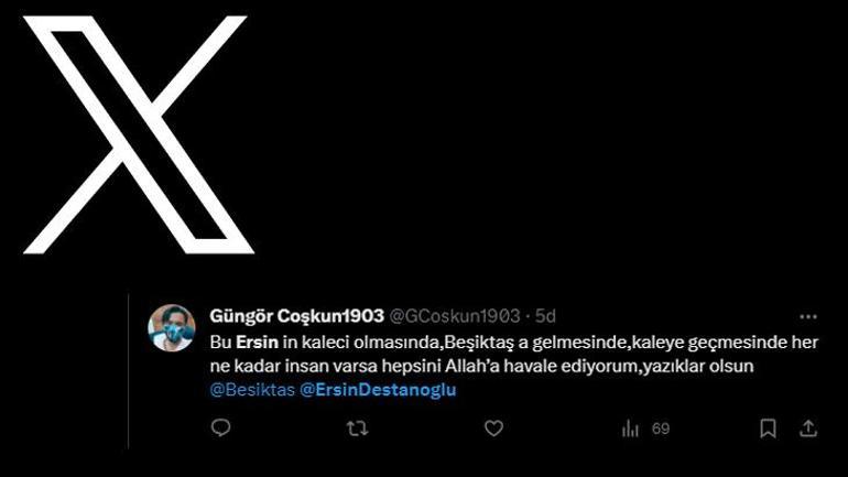 Beşiktaş taraftarından Ersin Destanoğluna tepki Şaşırtan istatistik