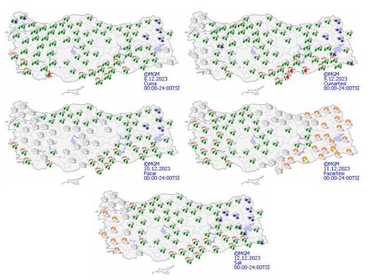 Dikkat harita güncellendi Meteorolojiden İstanbul dahil 13 kent için alarm
