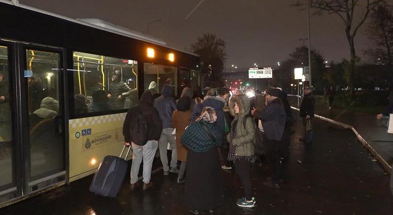 Eminönü-Alibeyköy Tramvay Hattında arıza Seferler durdu