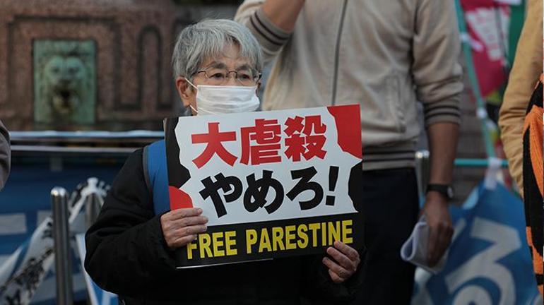 Japonyada Gazzeye destek eylemi