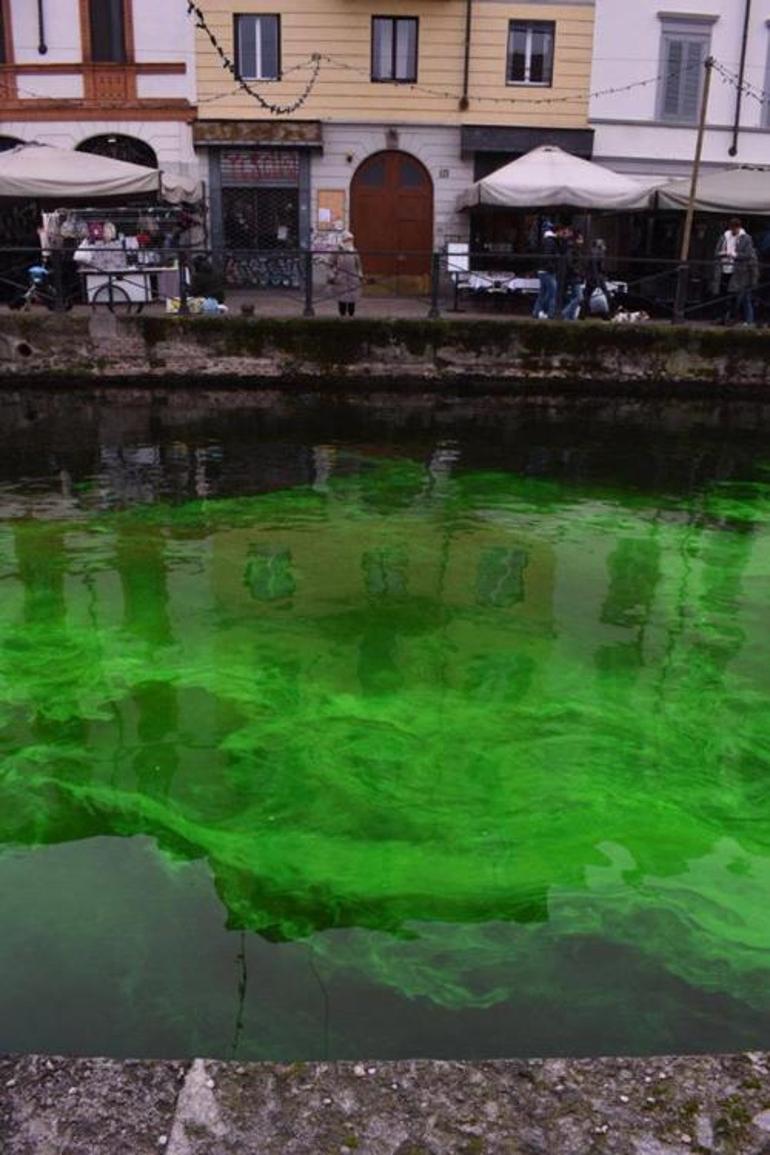 Venedik’teki Büyük Kanal’ı yeşile boyadılar Artık yeter