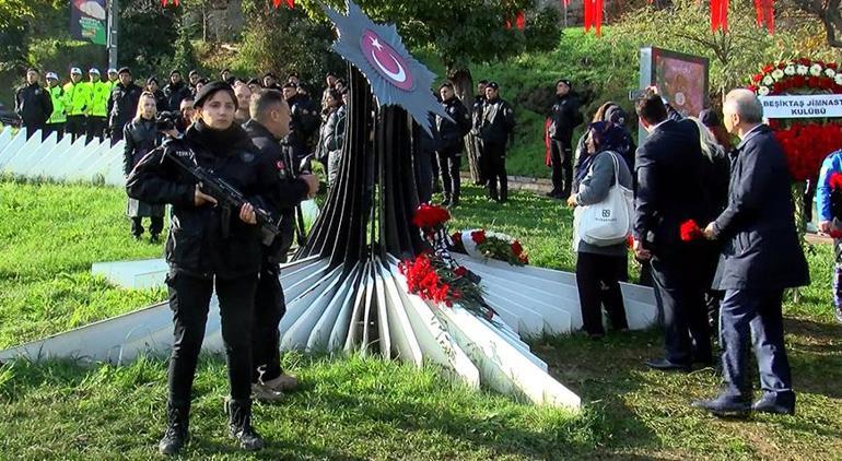 Beşiktaştaki terör saldırısında şehit düşenler için tören düzenlendi
