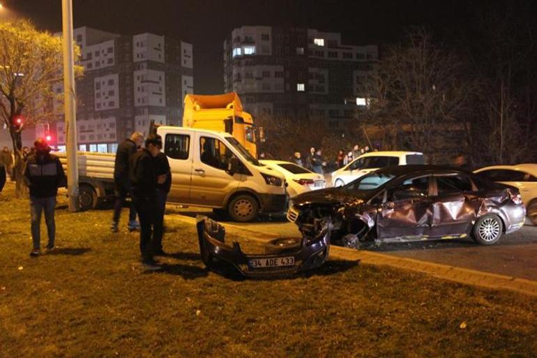 Araçlar karşı yola geçti, ortalık savaş alanına döndü