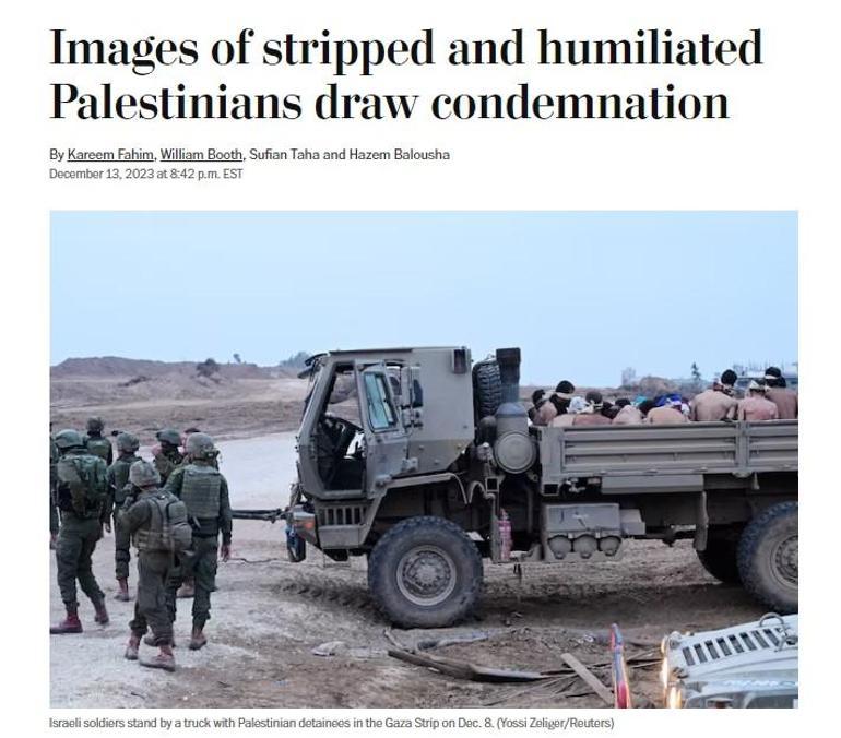 Washington Post İsrail rezaletini yazdı: Üzerimize idrar döktüler