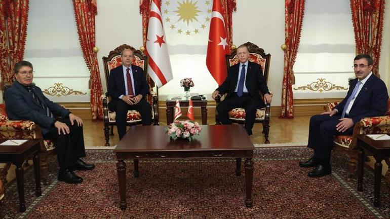 Cumhurbaşkanı Erdoğan, Ersin Tatarla görüştü