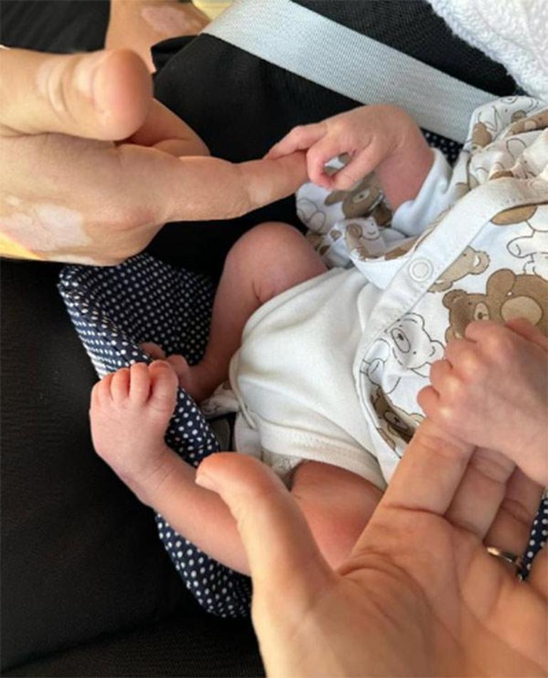 İpek Açar ikinci kez anne oldu Ömer bebekten ilk fotoğraf