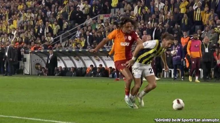 Fenerbahçe-Galatasaray derbisinde en çok tartışılan pozisyon Yeni görüntüler ortaya çıktı, herkes penaltı derken...