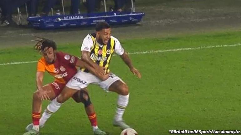 Fenerbahçe-Galatasaray derbisinde en çok tartışılan pozisyon Yeni görüntüler ortaya çıktı, herkes penaltı derken...