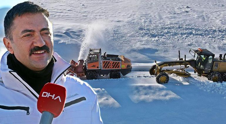 Tunceli’de kar yarım metreyi geçti 3 günde 303 köy yolu ulaşıma açıldı