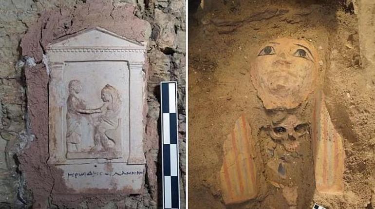 Dünyayı şoke eden kare Mısırda piramitlerden eski taş mezar bulundu