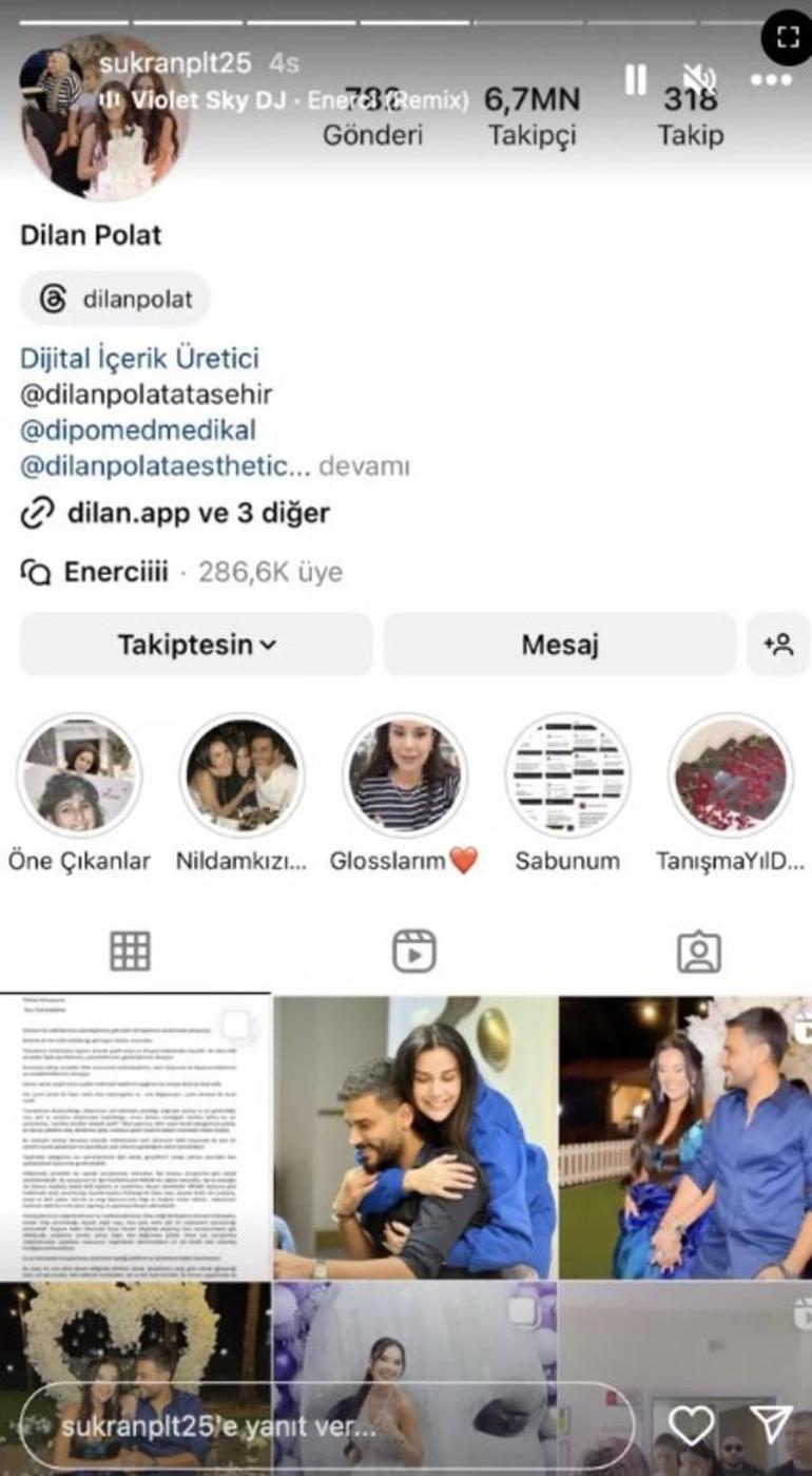 Dilan Polatın sosyal medya hesabı yeniden açıldı Şükran Polat paylaştı