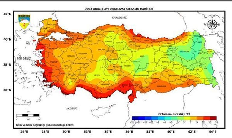 Türkiyede hava sıcaklıklarının mevsim normallerinde sürdüğü tek il