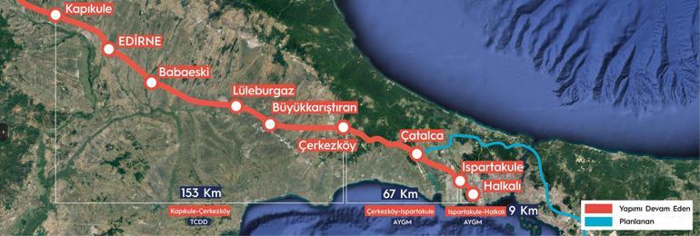 Halkalı-Kapıkule arası hızlı tren Bakan Uraloğlu açılış tarihini duyurdu