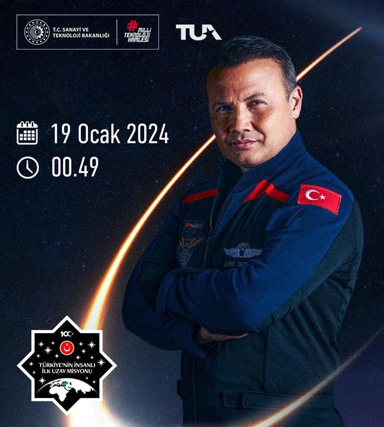 Uzay yolculuğu ertelendi Türk astronotu taşıyacak araç bu gece fırlatılacak