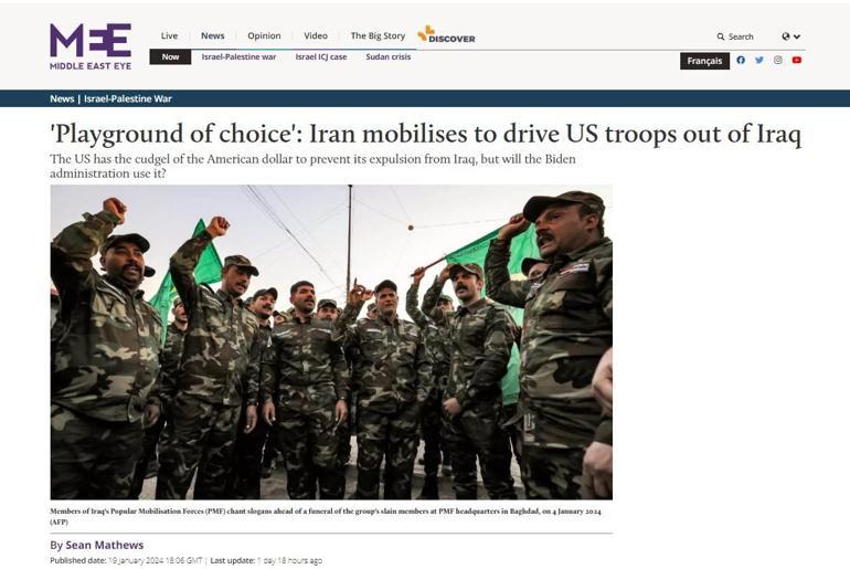 ABD ordusuna karşı 100 bin savaşçı Arap basını İranın planını yazdı: Orta Doğudan atacaklar