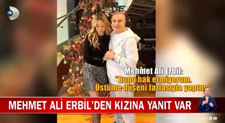 Mehmet Ali Erbilden kızı Yasmine yanıt Önceki gün Yasminden şok açıklamalar gelmişti