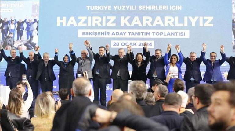 Cumhur İttifakının Eskişehir ilçe adayları belli oldu Erdoğandan yerel seçim mesajı