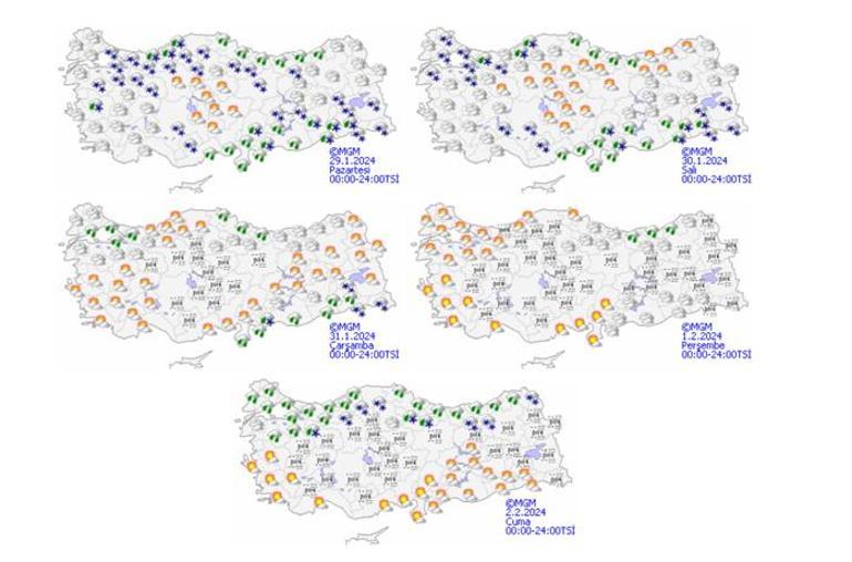 Meteoroloji haritayı güncelledi İstanbul için peş peşe uyarılar