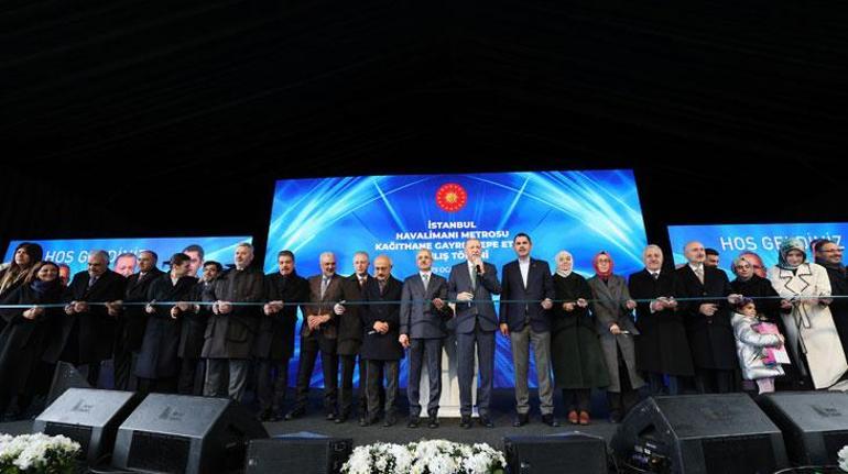 Kağıthane-Gayrettepe metrosu açıldı Cumhurbaşkanı Erdoğan: İstanbulda ortalama trafik süresi 39 dakikaya düşecek