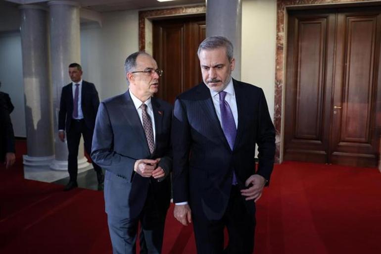 Bakan Fidan, Arnavutluk Cumhurbaşkanı Begaj ile görüştü
