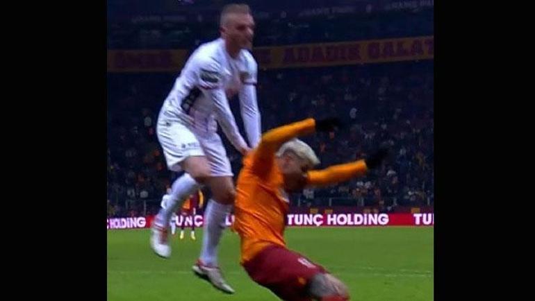 Galatasaray maçında tartışma yaratan pozisyon Eski hakemler açıkladı: Penaltı verilmeliydi