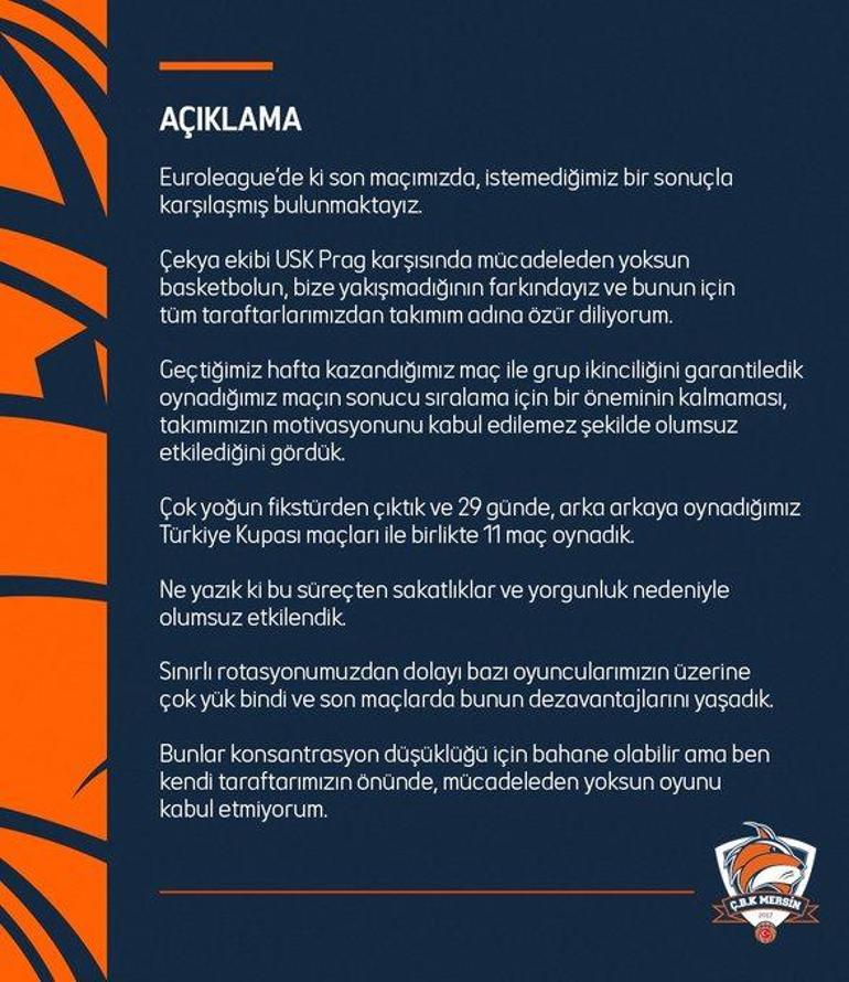 Çukurova Basketbolda Başkan Çevirgenden EuroLeague Women çağrısı