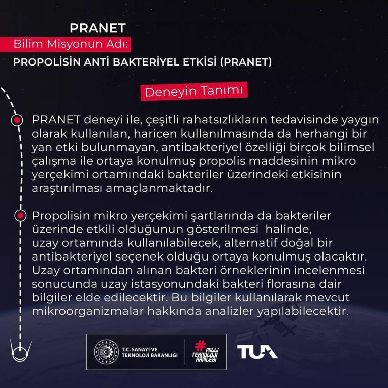 Bakan Kacır, Alper Gezeravcının gerçekleştirdiği PRANET deneyinin tanıtımını paylaştı