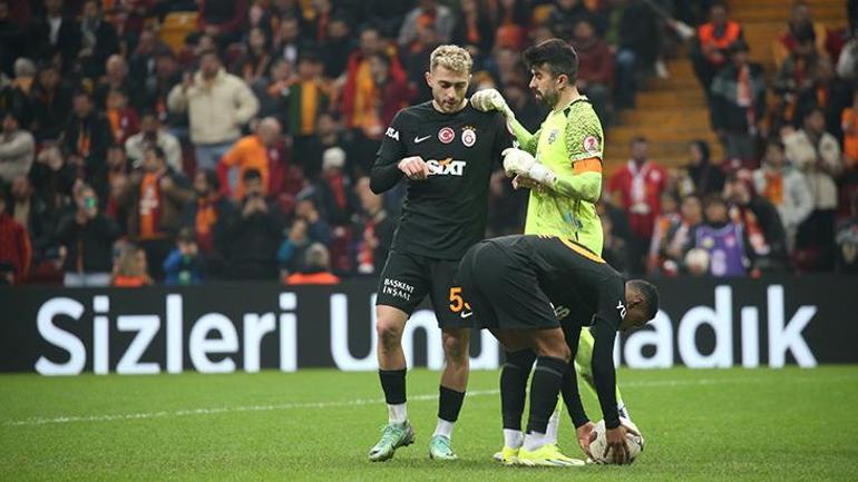 Galatasarayda Tete ve Barış Alper Yılmaz arasında penaltı anlaşmazlığı