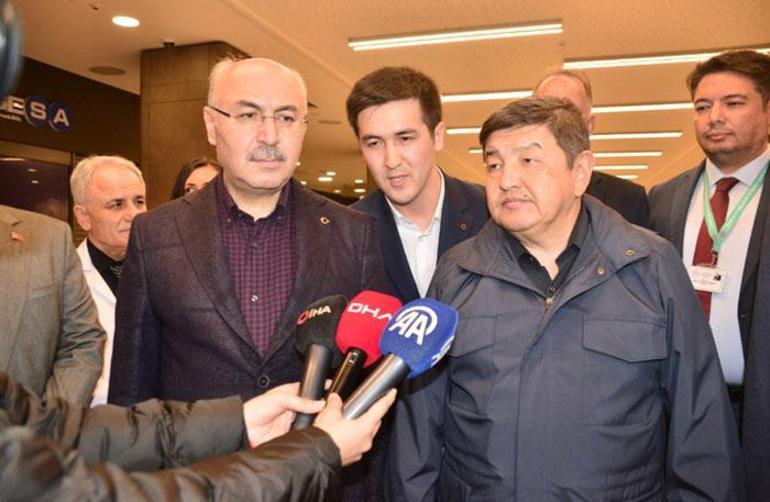 Kırgızistan Bakanlar Kurulu Başkanı Adanada Tedavi gören 4 vatandaşını ziyaret etti