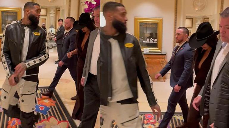 Kim Kardashian ve Odell Beckham Jr. ilk kez otele giriş yaparken görüntülendi