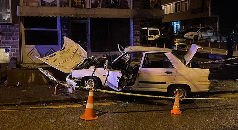 Çankayada yolun kesiştiği noktada trafik kazası 1 kişi hayatını kaybetti