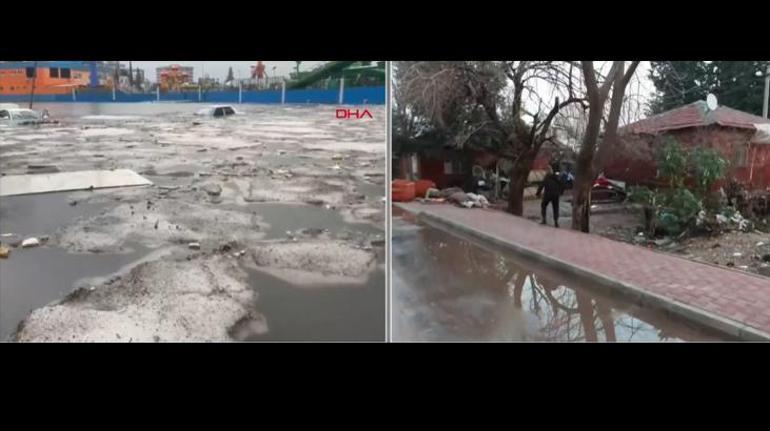 Antalyada 12 saatte 3 aylık yağış Sel çekildi hasar ve balçık kaldı
