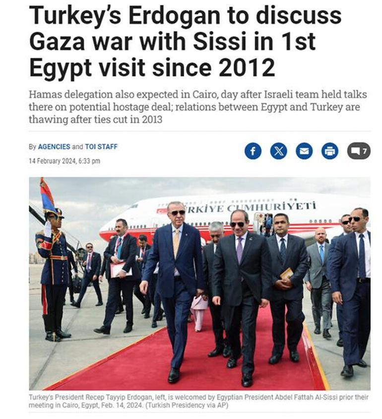 Erdoğanın dönüm noktası ziyareti dünyada manşet Türkiye ve Mısır birleşiyor