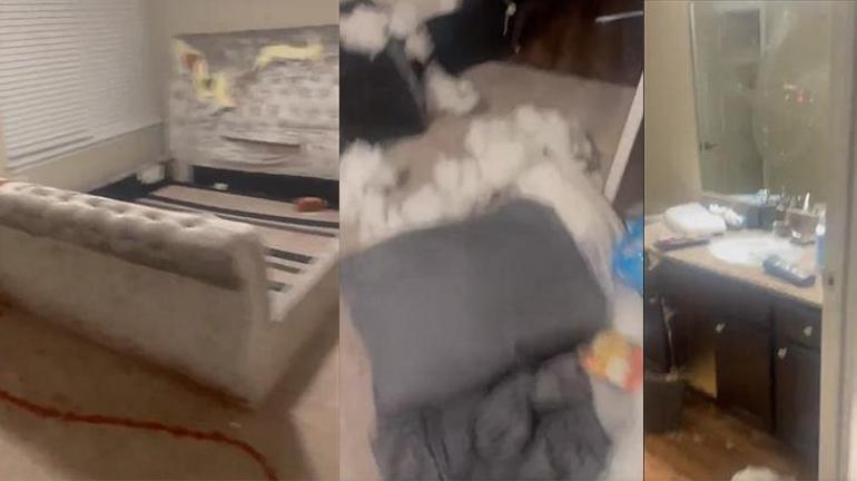 Sevgililer Gününde hediye almayan erkek arkadaşının evini yıktı