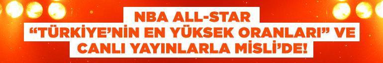 NBA’in en iyileri All-Star’da sahne alıyor… Dev maç “Türkiye’nin En Yüksek Oranları” ve canlı yayınlarla Misli’de