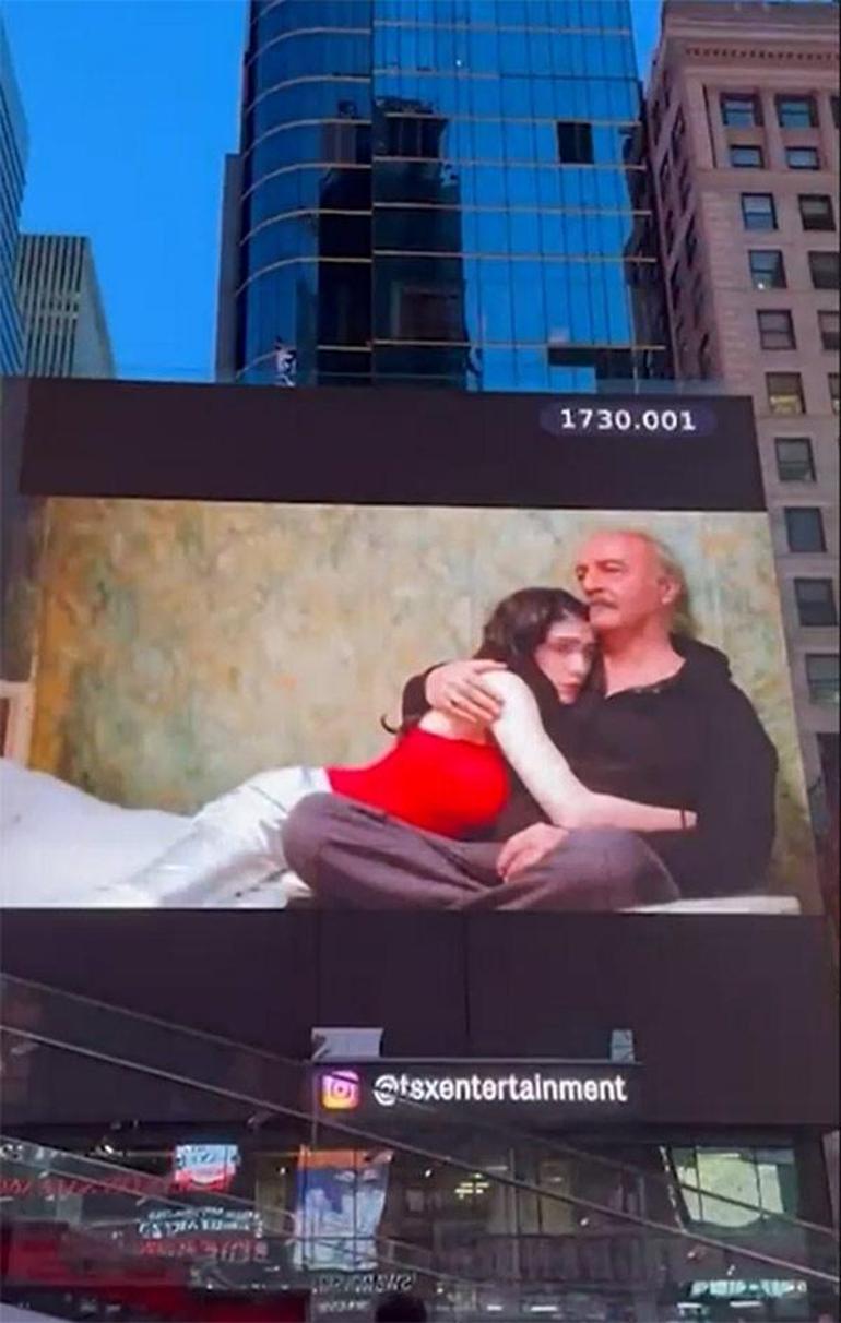 İnci Taneleri, Times Square ekranını süsledi