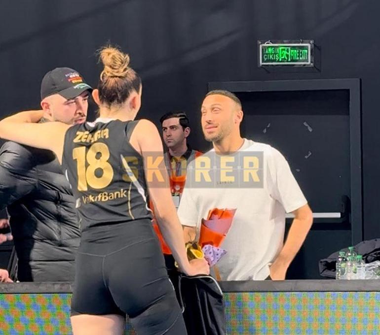 Isabelle Haak VakıfBank maçına damga vurdu Cenk Tosun, Zehra Güneş ile sohbet etti