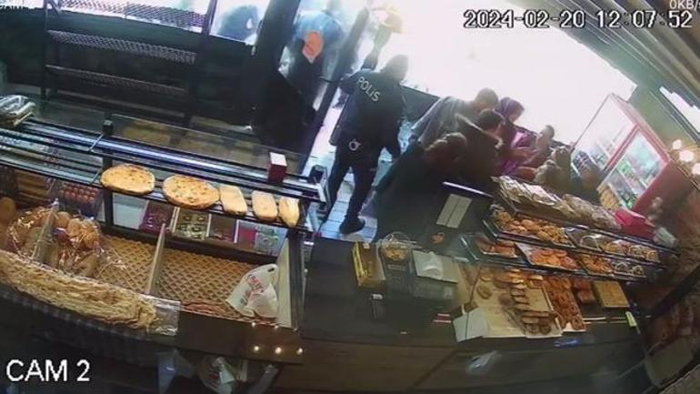 Fırın denetiminde gıda kontrol görevlilerine saldırı kamerada