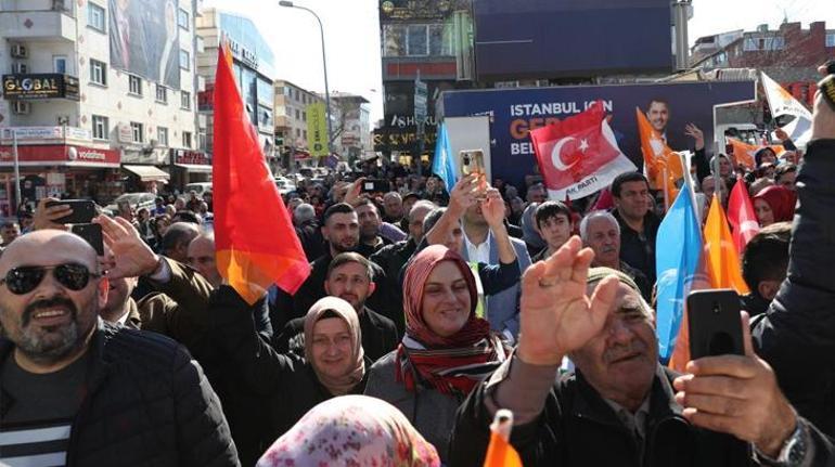 İBB adayı Murat Kurum Sancaktepede vatandaşlara seslendi: İstanbul’un parlayan yıldızı olacak