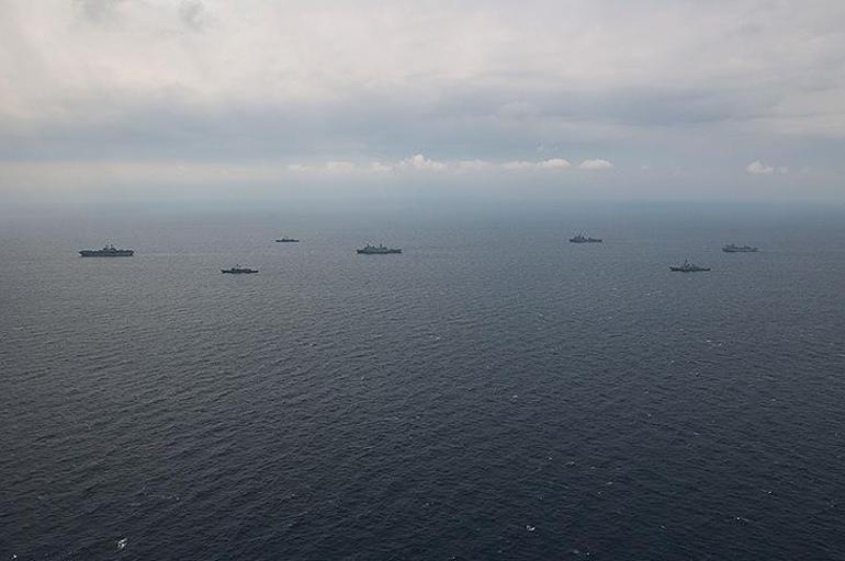 ABD ordusu fotoğrafları paylaştı Türk savaş gemileri kadrajda